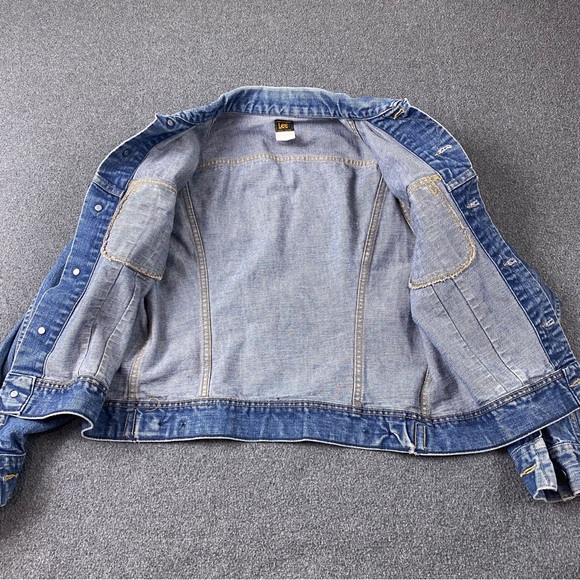 Vintage Lee Denim Jacket Made In USA Men’s Size Small- Medium - Picture 7 of 10
